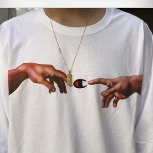 Creation of Adam champion shirt